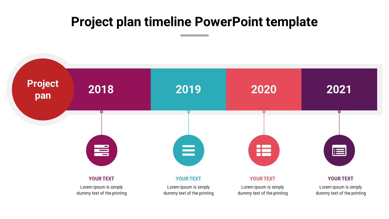 project plan timeline PowerPoint template design